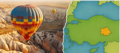 Kappadókia különleges sziklaformái és hőlégballonjai
