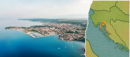 A Kvarner-öböl tengerpartja