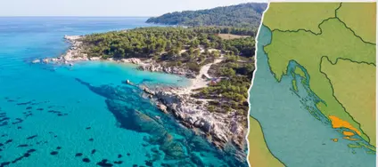 Split és a környező dalmát tengerpart